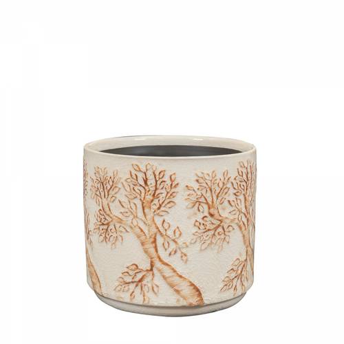 Keramik Übertopf Soul creme D14cm H13cm