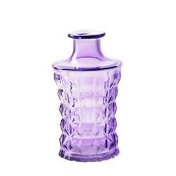 Glas Flasche Serena lila 03x09x17cm 