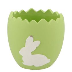 Übertopf Kaninchen grün 14,5x14,5x14cm