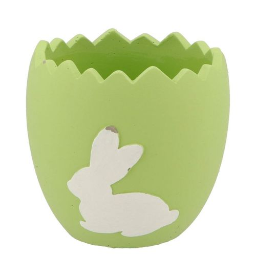 Übertopf Kaninchen grün 14,5x14,5x14cm