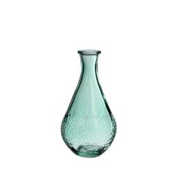 Glas Flasche Dahlia blau D09 H16cm