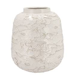 Keramik Vase Mika Nordic weiss D30cm H35cm