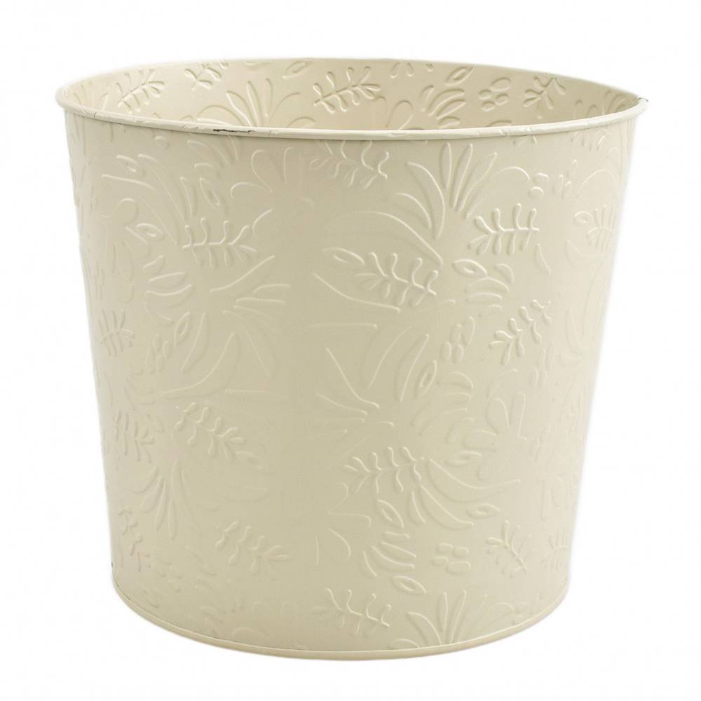 Zink Übertopf Lynn creme D23cm H20.5cm