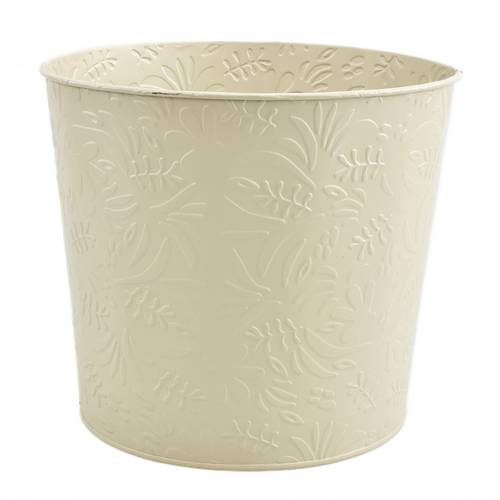 Zink Übertopf Lynn creme D23cm H20.5cm