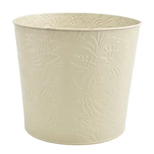 Zink Übertopf Lynn creme D23cm H20.5cm