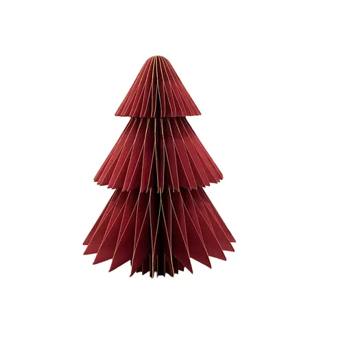 Deko Baum Papier Spitze rot H30cm faltbar