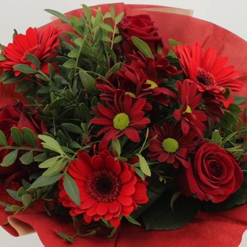 Strauß rot Craft Muttertag 40cm 10Stiele