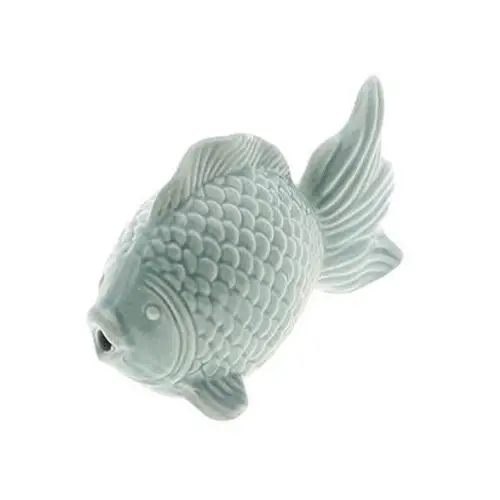 Fish auf Keramik blau 13.5x06x08cm