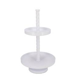 Etagere Swirl weiss 35x35x62cm