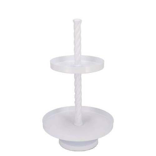 Etagere Swirl weiss 35x35x62cm