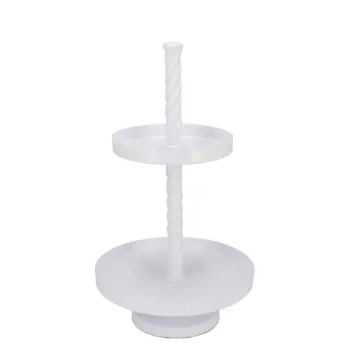 Etagere Swirl weiss 35x35x62cm