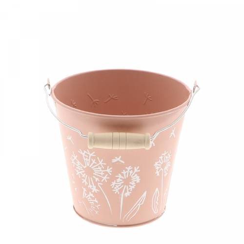 Zink Eimer Celo rosa D13cm H12cm