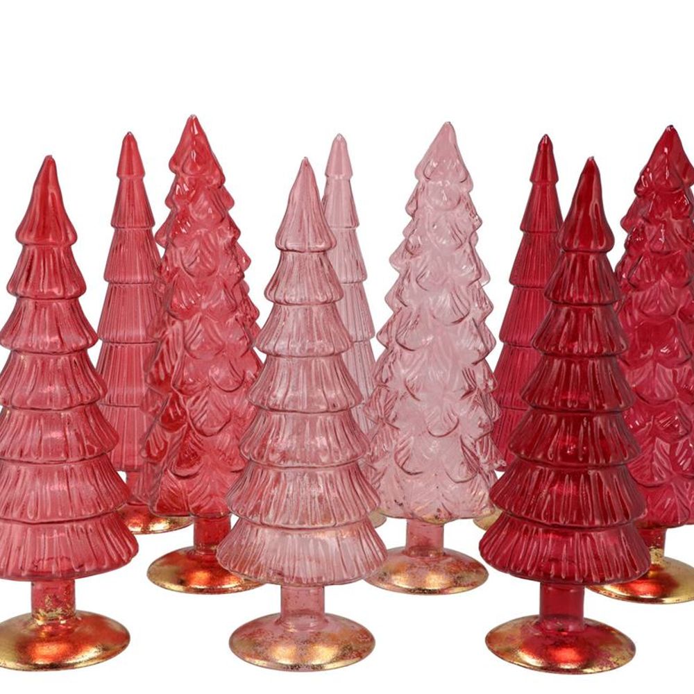 Weihnachtsbaum rot glas 9x25cm