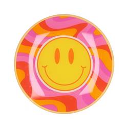Teller Rund Smiley 18x18x02cm