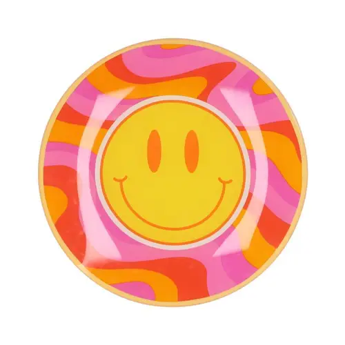 Teller Rund Smiley 18x18x02cm
