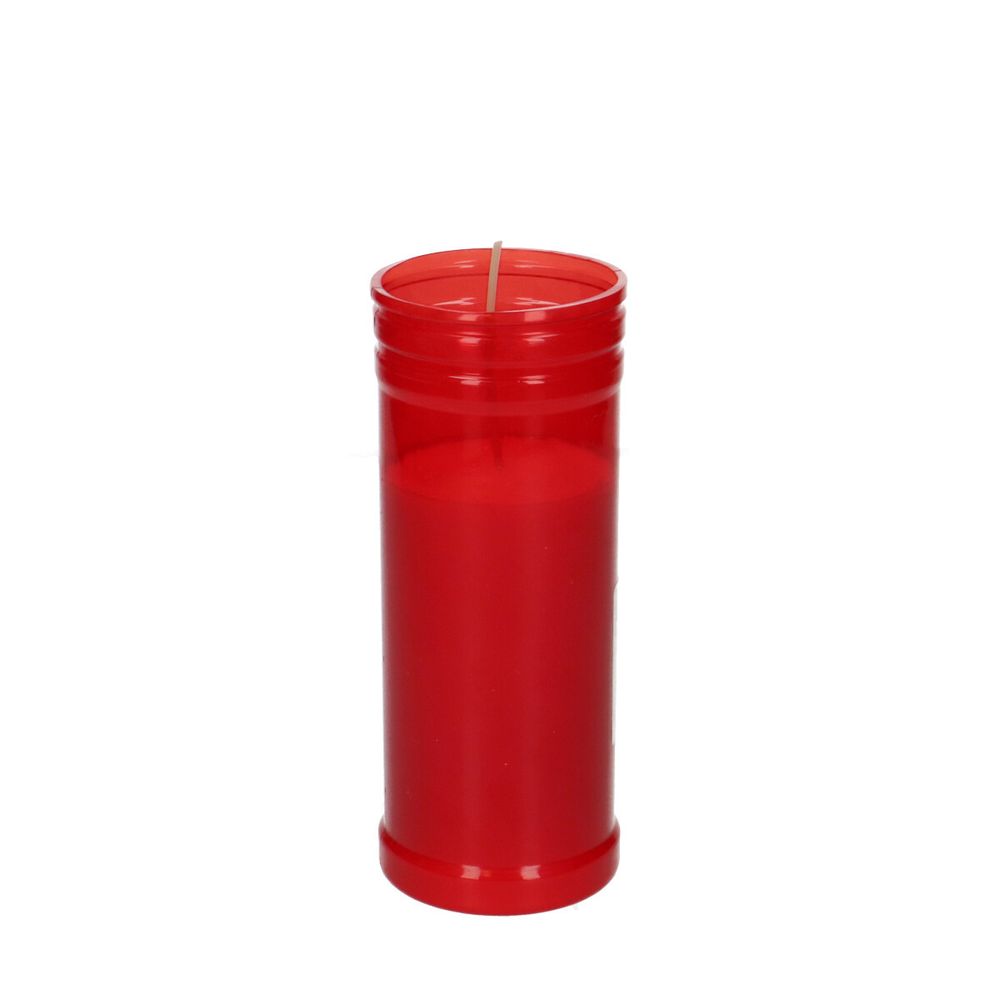 Grabkerze rot D06cm H15cm