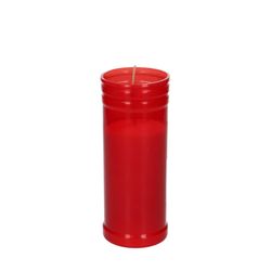 Grabkerze rot D06cm H15cm