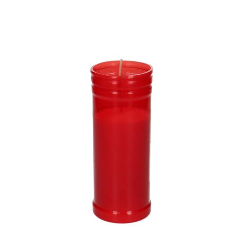 Grabkerze rot D06cm H15cm