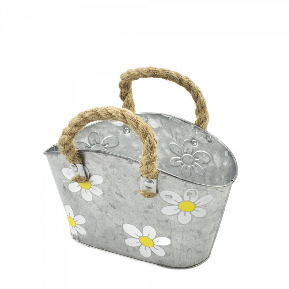 Zink Tasche Betty gelb 13x14x14cm