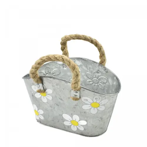 Zink Tasche Betty gelb 13x14x14cm
