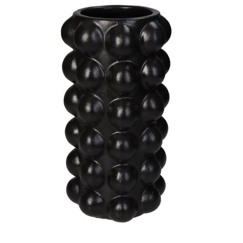 Keramik Übertopf Poppi schwarz D13.5 H27cm