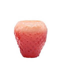 Glas Vase Strawberry rot D19cm H20cm