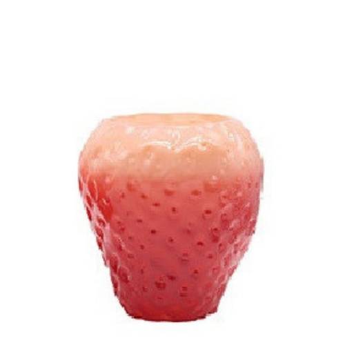 Glas Vase Strawberry rot D19cm H20cm