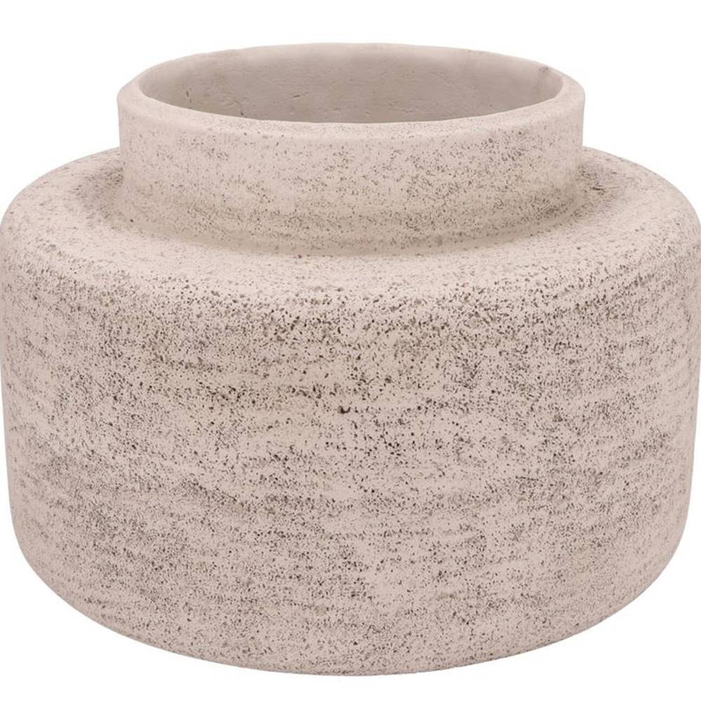 Beton Vase weiss 39x39x28cm