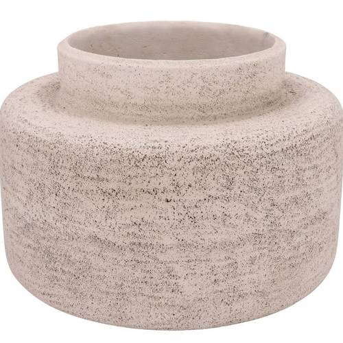 Beton Vase weiss 39x39x28cm