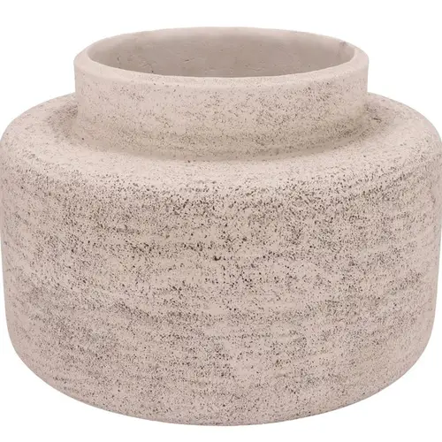 Beton Vase weiss 39x39x28cm
