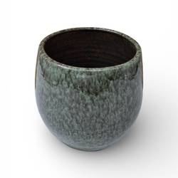 Keramik Übertopf Dana grün D22cm H20cm