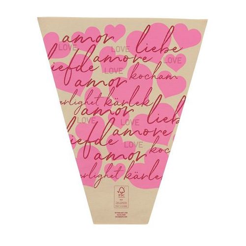 Tüte Amour rosa 50x30x10cm x50