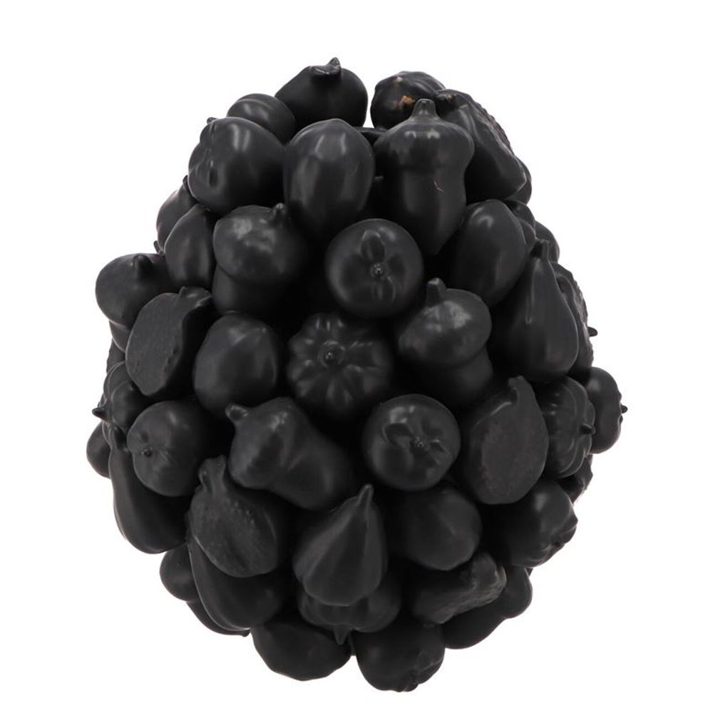 Keramik Vase Wald Früchte schwrz D20cm H22cm
