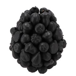 Keramik Vase Wald Früchte schwrz D20cm H22cm