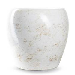 Keramik Übertopf Doug weiss D29cm H26cm 