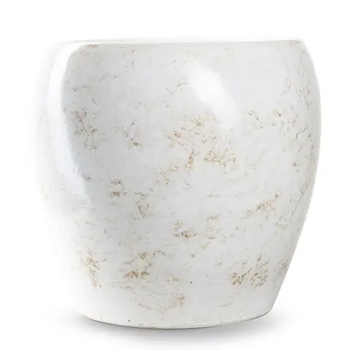 Keramik Übertopf Doug weiss D29cm H26cm 
