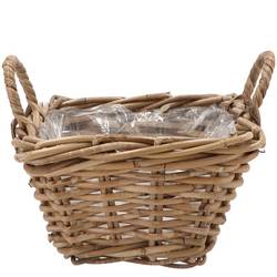 Korb Henkel Rattan Kuboo 25x15cm
