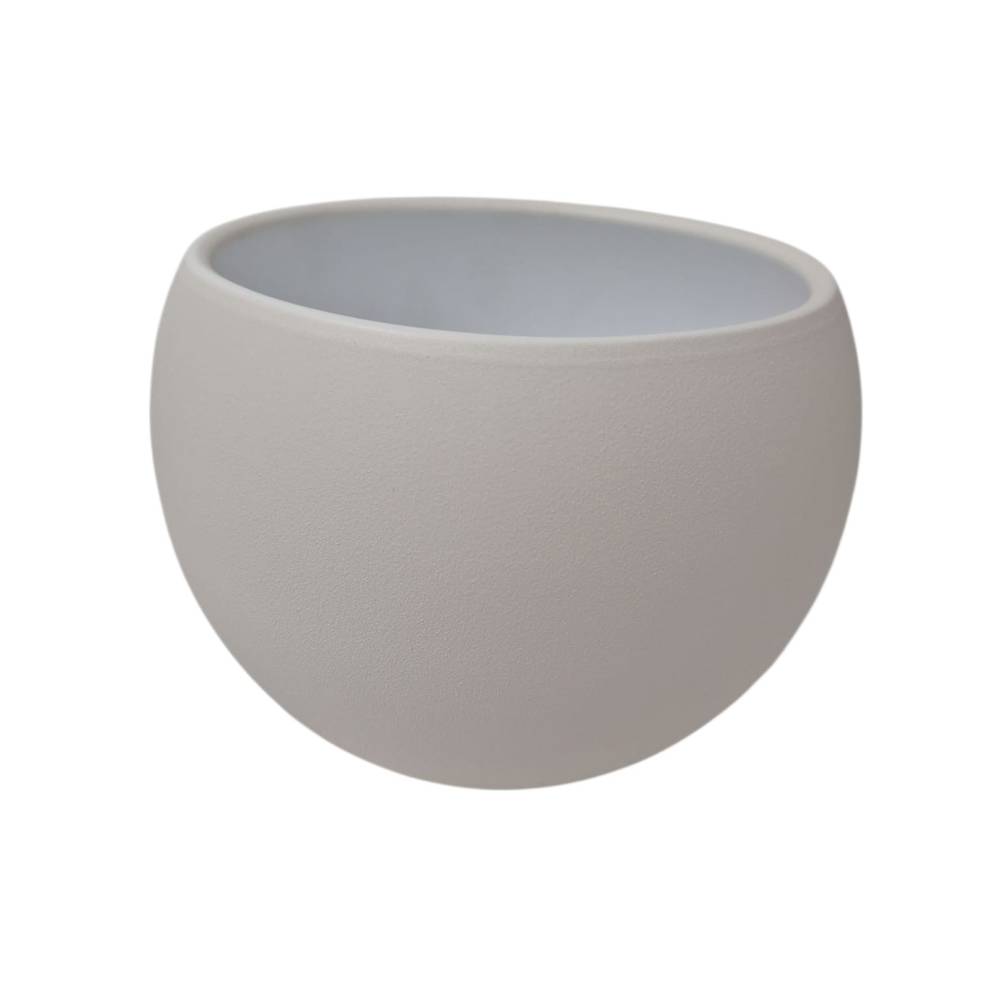 Keramik Bowl Topf Sphere creme D15cm H13cm