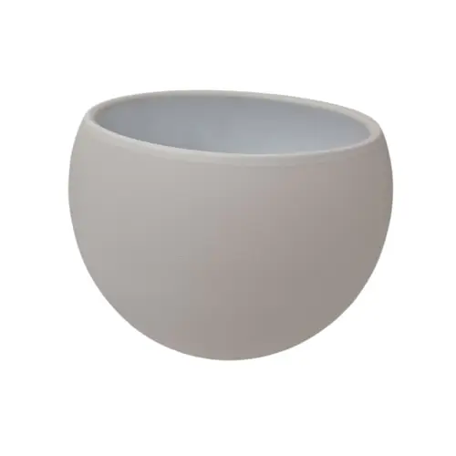 Keramik Bowl Topf Sphere creme D15cm H13cm