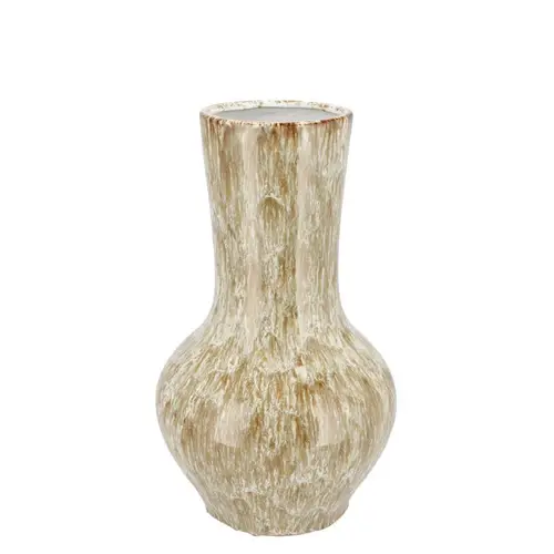 Keramik Vase Monte creme 18x18x31cm