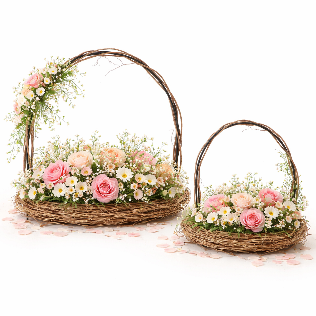 Tray Moisier Rund Henkel 2/Set D30cm H27.5cm