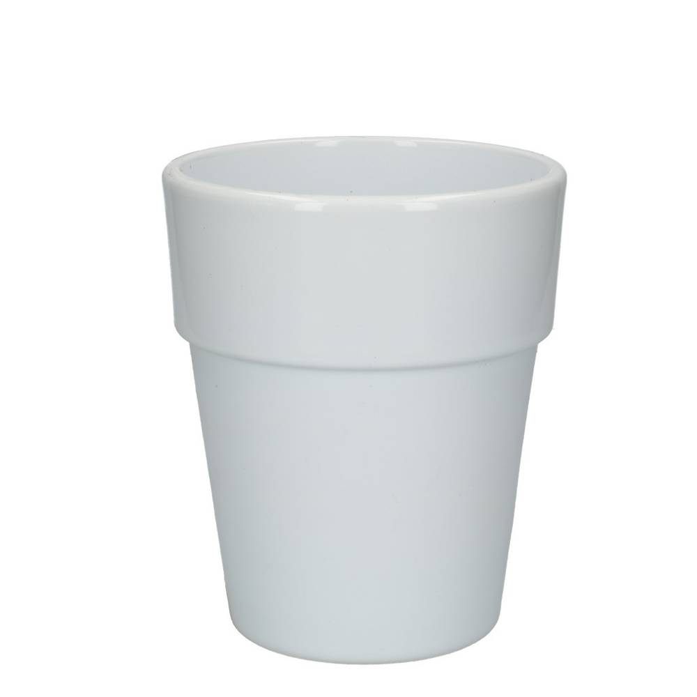 Keramik Orchidee Übertopf Eliz weiss D12.5cm H15.5cm