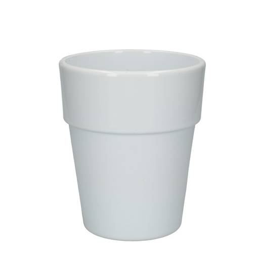 Keramik Orchidee Übertopf Eliz weiss D12.5cm H15.5cm