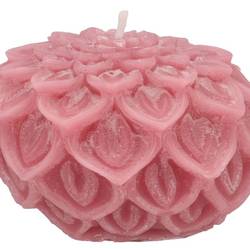 Kerze Dahlia alt rosa 15x10cm