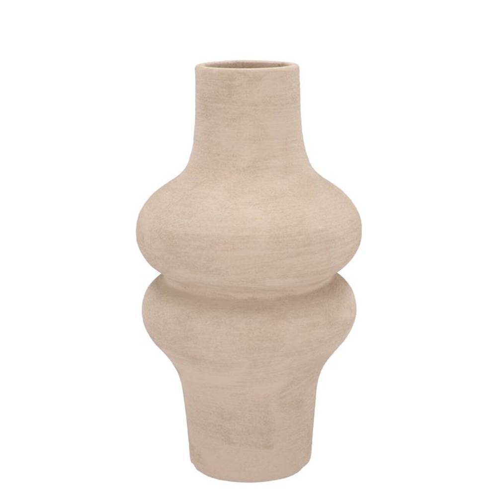 Keramik Vase Lisboa braun 18x18x34cm 