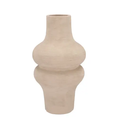 Keramik Vase Lisboa braun 18x18x34cm 