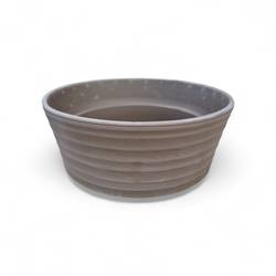 Keramik Tontopf Umbra dunkel grau D22cm H8.5cm