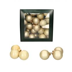 Kugel auf Draht creme mix D04cm x36
