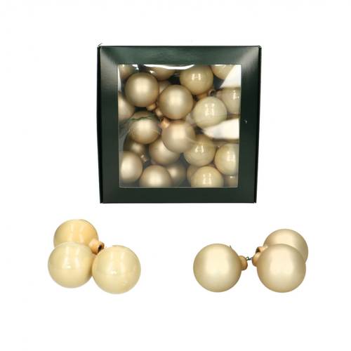 Kugel auf Draht creme mix D04cm x36
