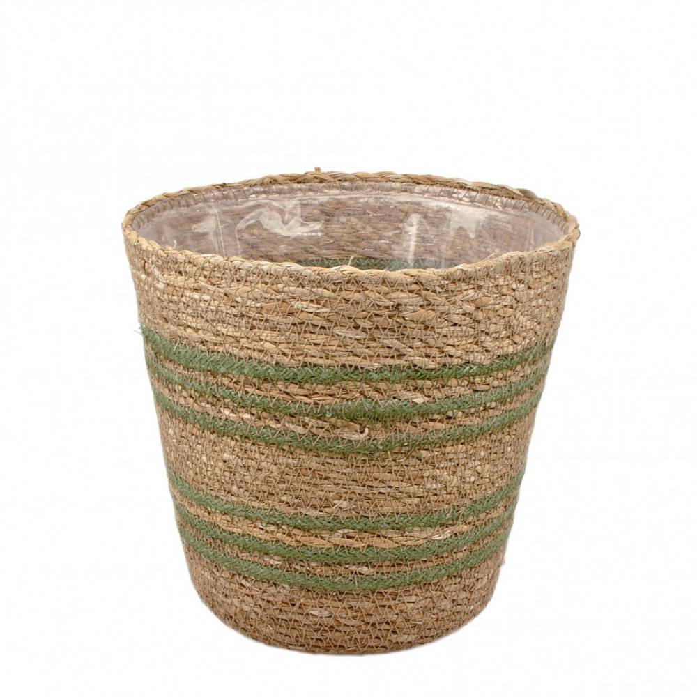 Korb Conical braun/grün D20cm H19cm